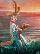 Michael Cheval - Lady Of The Hurricane II with C.O.A and Valuation