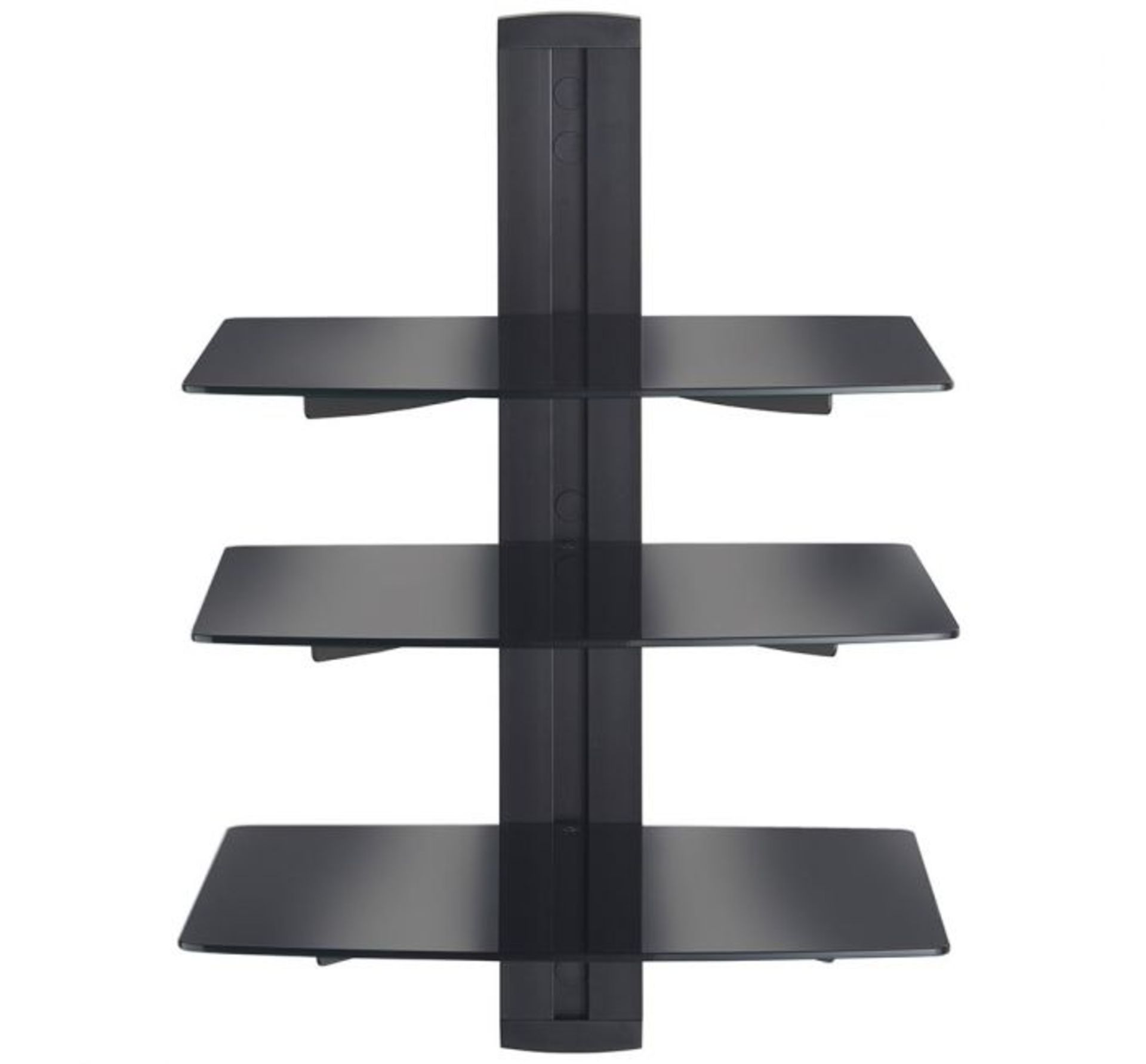 (K16) 3x Floating Shelf - Black Supports a maximum of 8kg on each shelf Three Large Strengthe... - Image 3 of 4