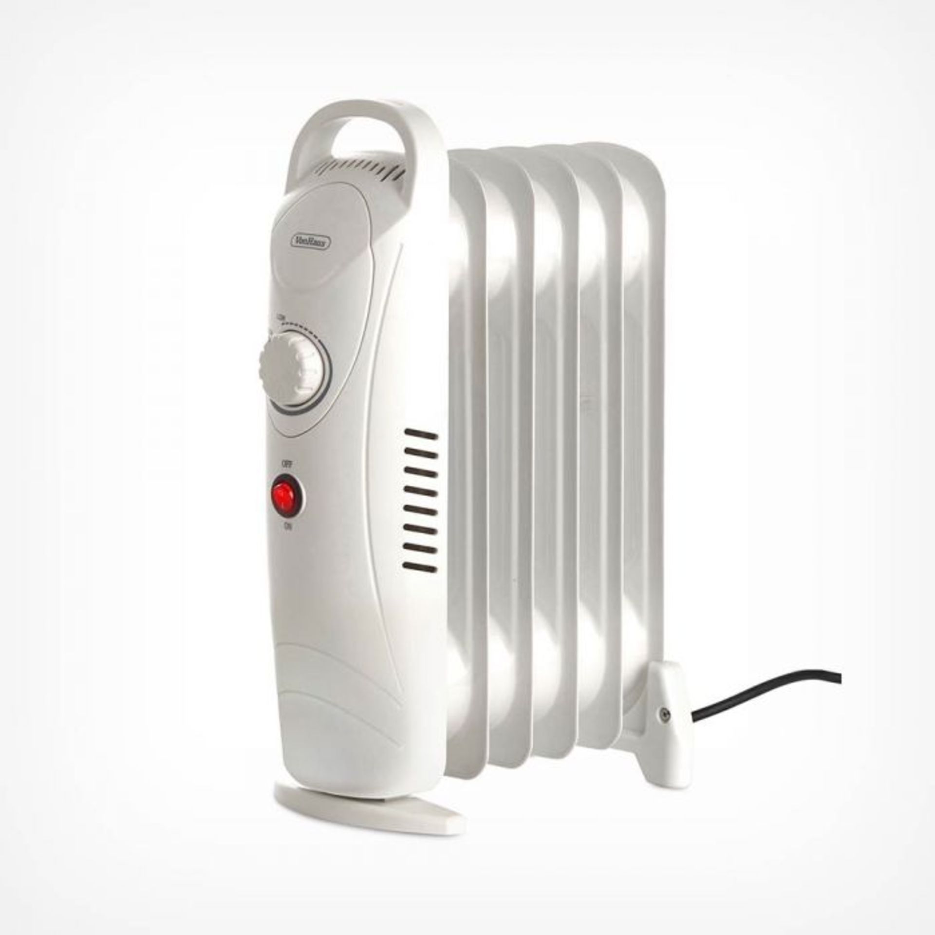 (V163) 6 Fin 800W Oil Filled Radiator - White Compact yet powerful 800W radiator with 6 oil-fi... - Image 2 of 3