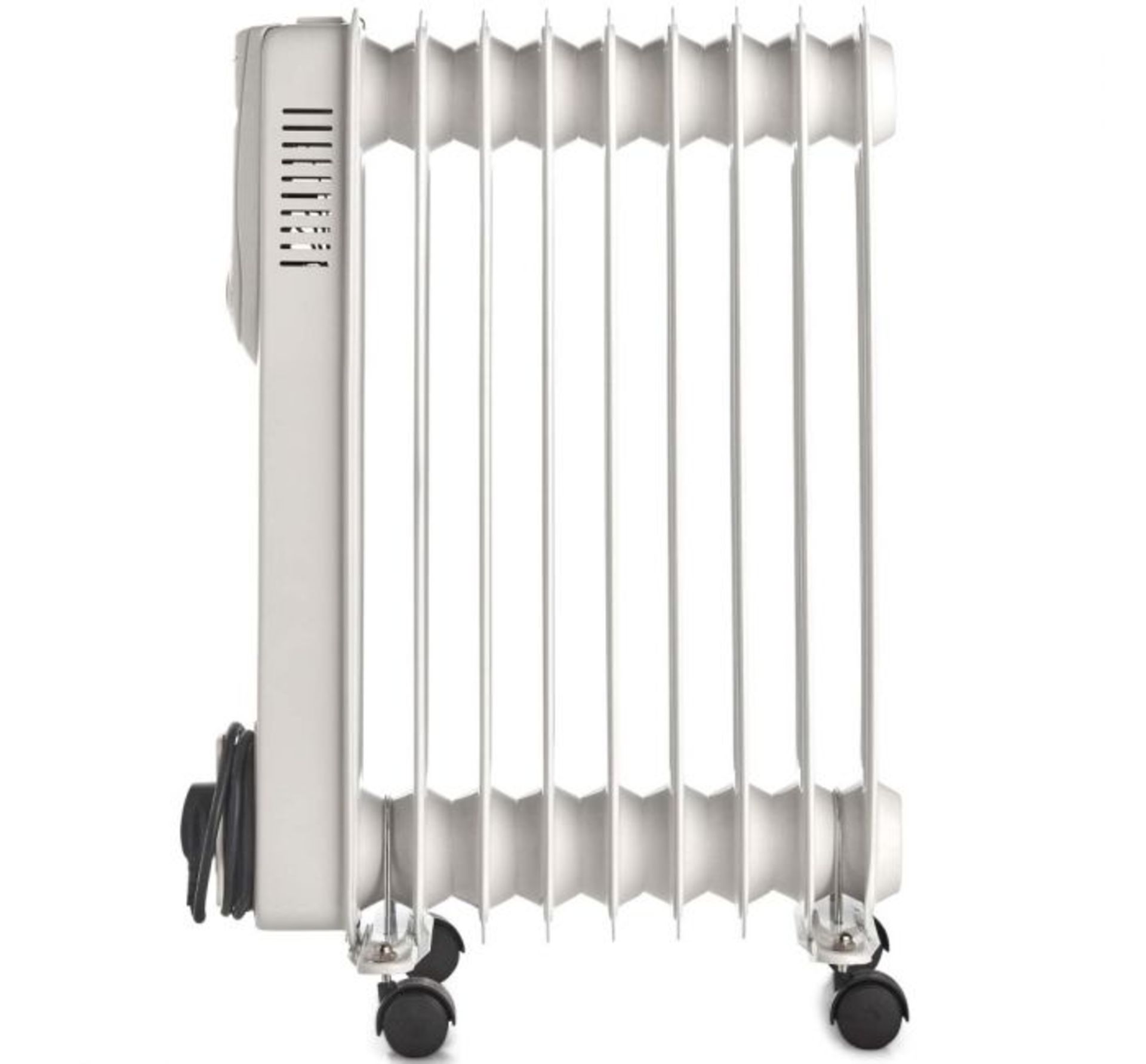 (K31) 9 Fin 2000W Oil Filled Radiator - White Equipped with 3 heat settings (800W/1200W/2000... - Image 3 of 3