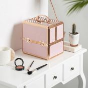 (V111) Small Blush Pink Makeup Case Keep your beauty products safe and organised - perfect for...