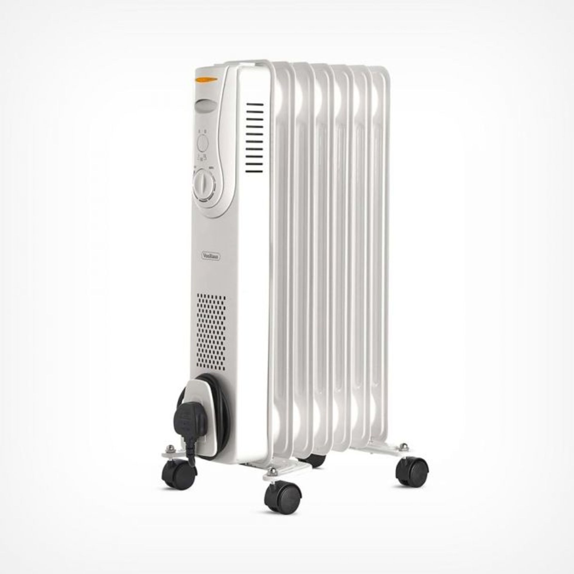 (V112)7 Fin 1500W Oil Filled Radiator - White Powerful 1500W radiator with 7 oil-filled fins ?... - Image 2 of 4