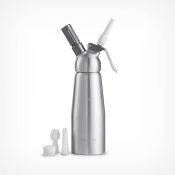 (NN54) Whipped Cream Dispenser Great for topping off desserts, coffees, hot chocolate, shakes,...