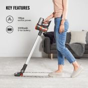 (NN91) Grey Cordless Handheld Vacuum Powered by a 22.2V Lithium-ion battery, a mechanism with ...