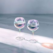 (NN127) Iridescent Gin Glasses Glam up your gin with this set of 2 gin glasses, finished with ...