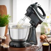 (S366) Black Hand & Stand Mixer 2 in 1 stand mixer and hand mixer - compact, versatile and fun...