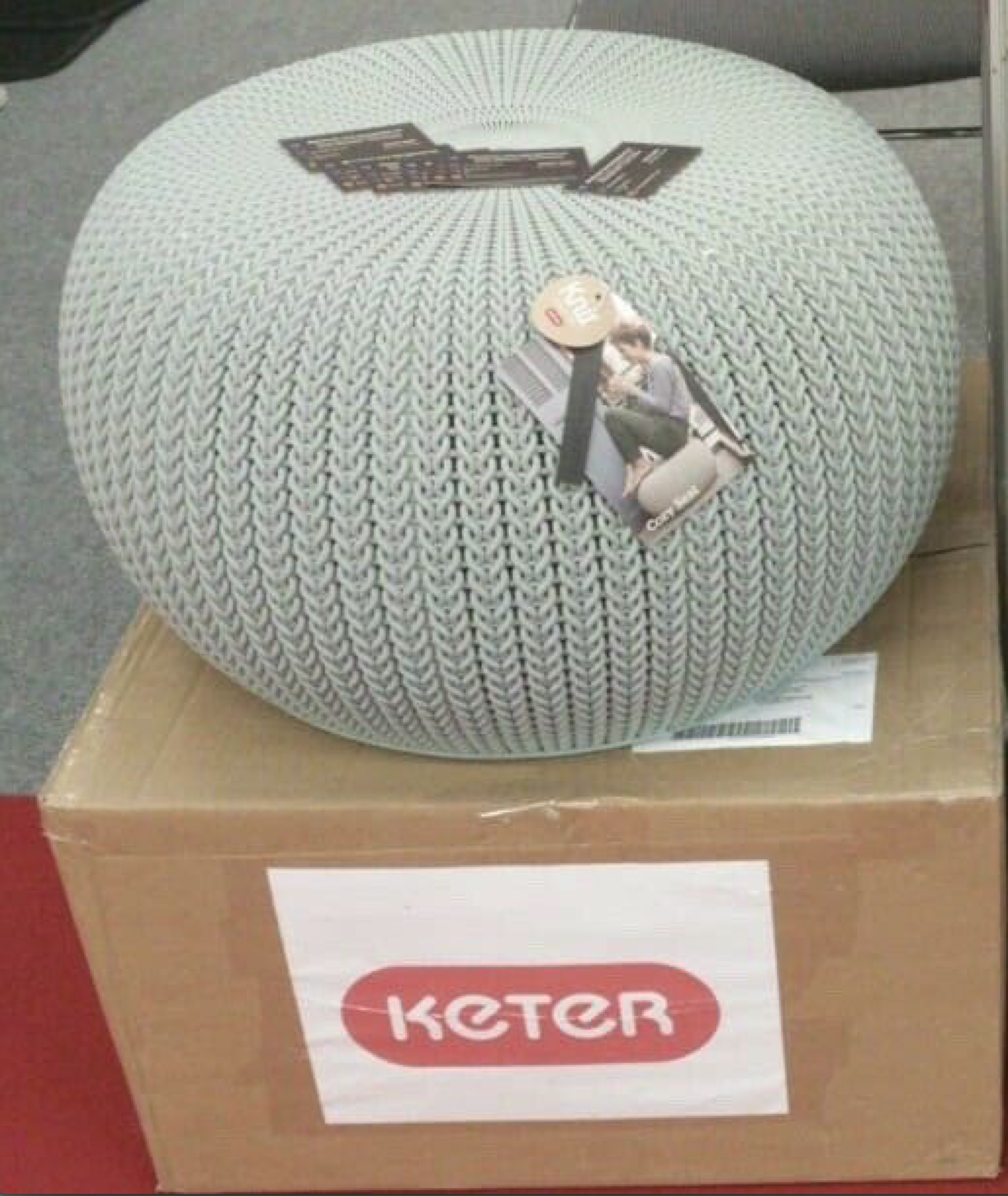 Brand New Keter Cozi Knit Seat. Pastel Blue - Image 2 of 3