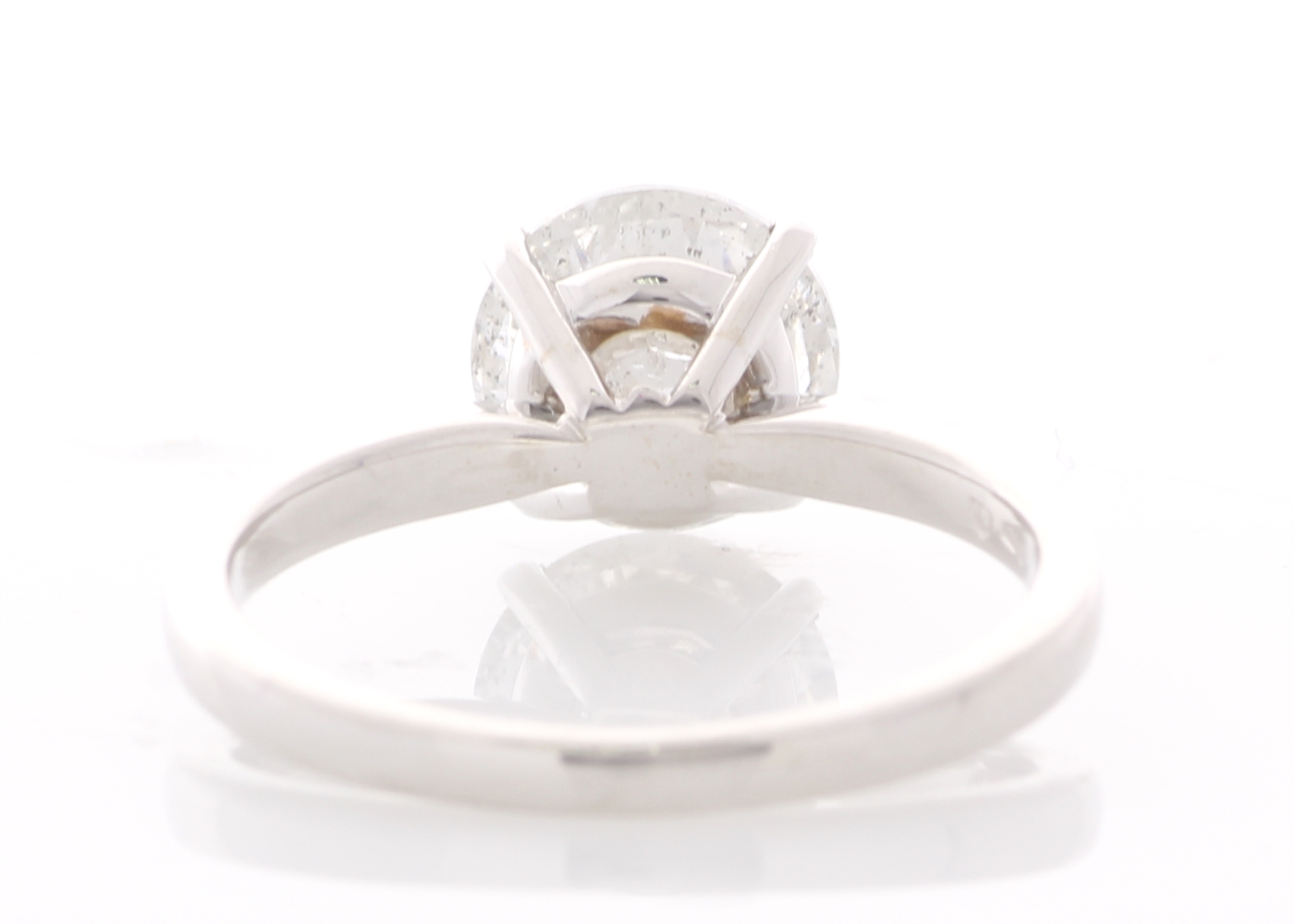 18ct White Gold Single Stone Prong Set Diamond Ring 2.01 Carats - Image 3 of 5