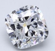 HRD Certified 3.02 Carats Cushion Shape Diamond