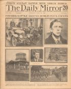 Original Newspaper Pitched Battle Around Dublin Four Courts 1922