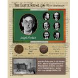 Joseph Plunkett Executed Leader Easter Rising 1916 Rare Birth & Death Montage