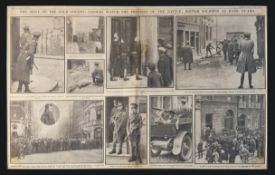 The Siege Of The Four Courts Double Page Mounted The Civil War 1921