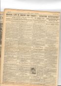 Original Newspaper First News Report The Easter Rising 1916