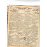 Original Newspaper First News Report The Easter Rising 1916