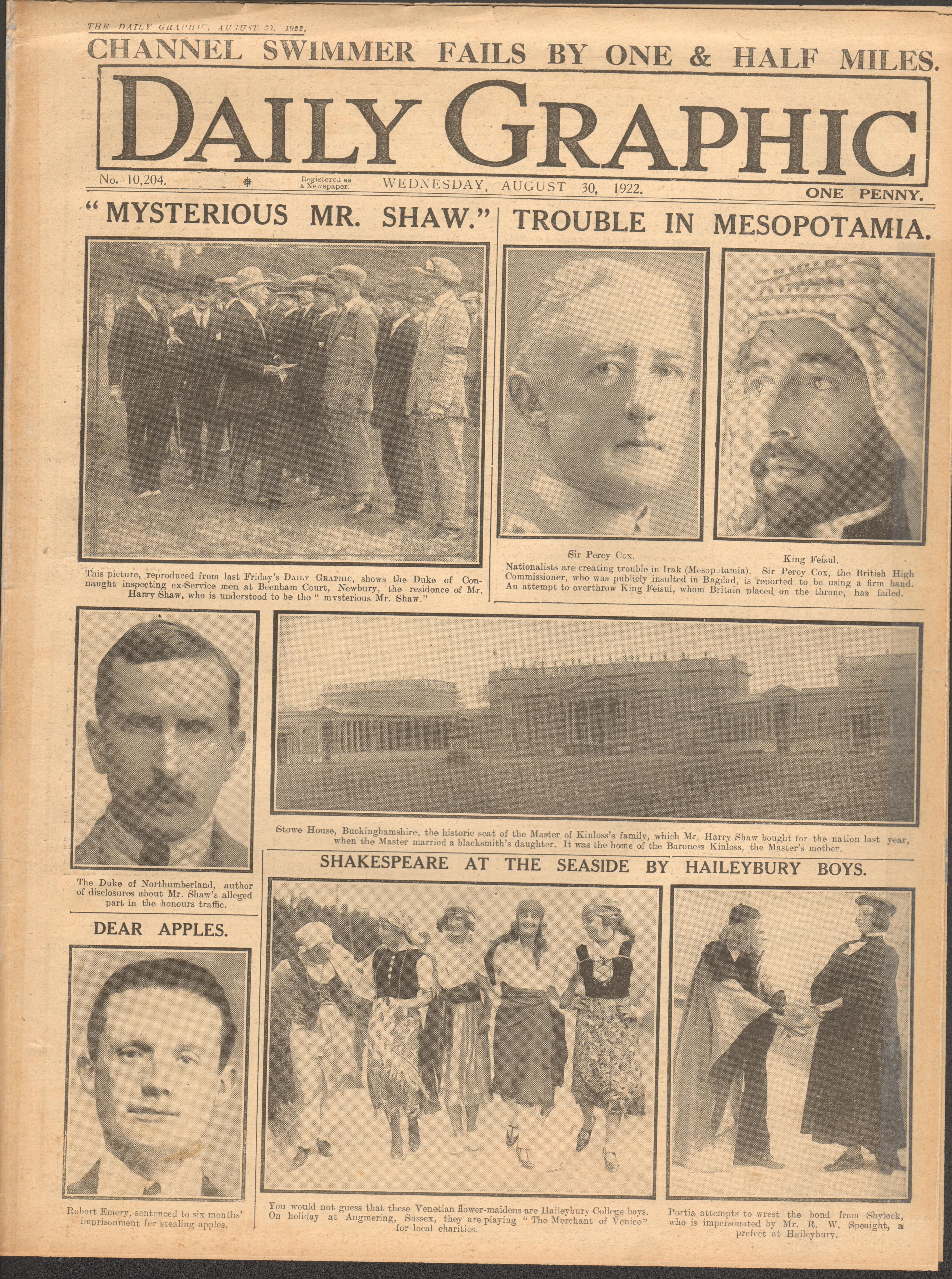 Original Daily Graphic Newspaper The Funeral Of Michael Collins - Image 2 of 2