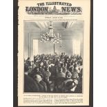 Original Front Page London Illustrated News 1922 The Dail Peace Treaty Vote