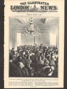 Original Front Page London Illustrated News 1922 The Dail Peace Treaty Vote