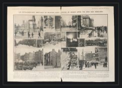 Wanton Ruin In Dublin After The 1916 Rebellion Mounted Double Page Spread