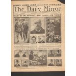 The Daily Mirror Original Newspaper The Death Of Mr Redman 1918