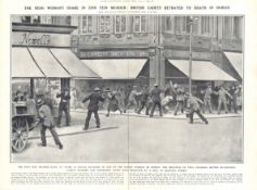 Rare Double Page Sinn Fein Murder Broad Daylight Grafton Street Dublin 1921