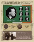 Patrick Pearse Rare Birth & Death Easter Rising Montage 1916 Coin Set