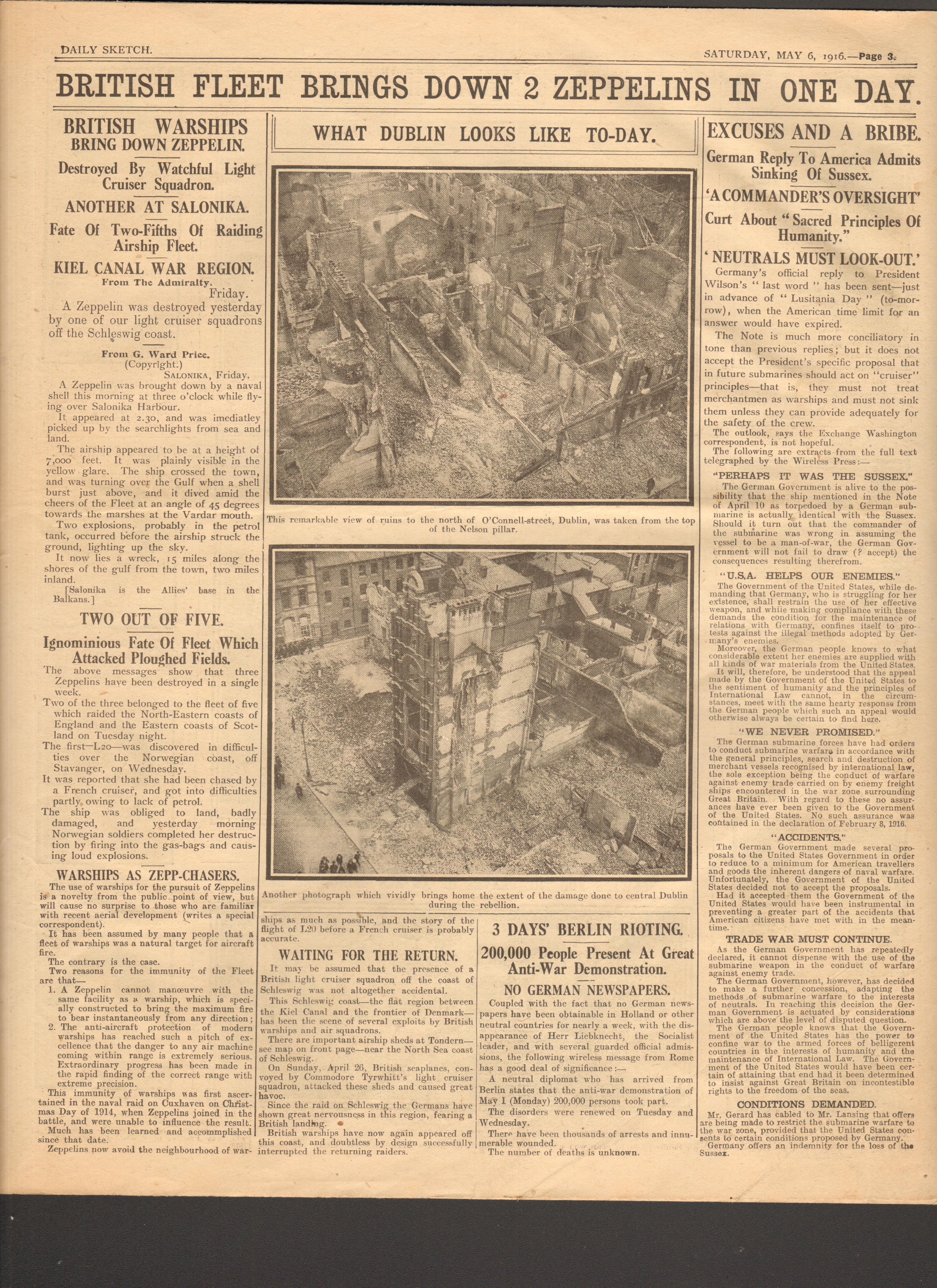 Easter Rising 1916 Reports Of The Rising Original Newspaper Leaders Executed - Image 2 of 5