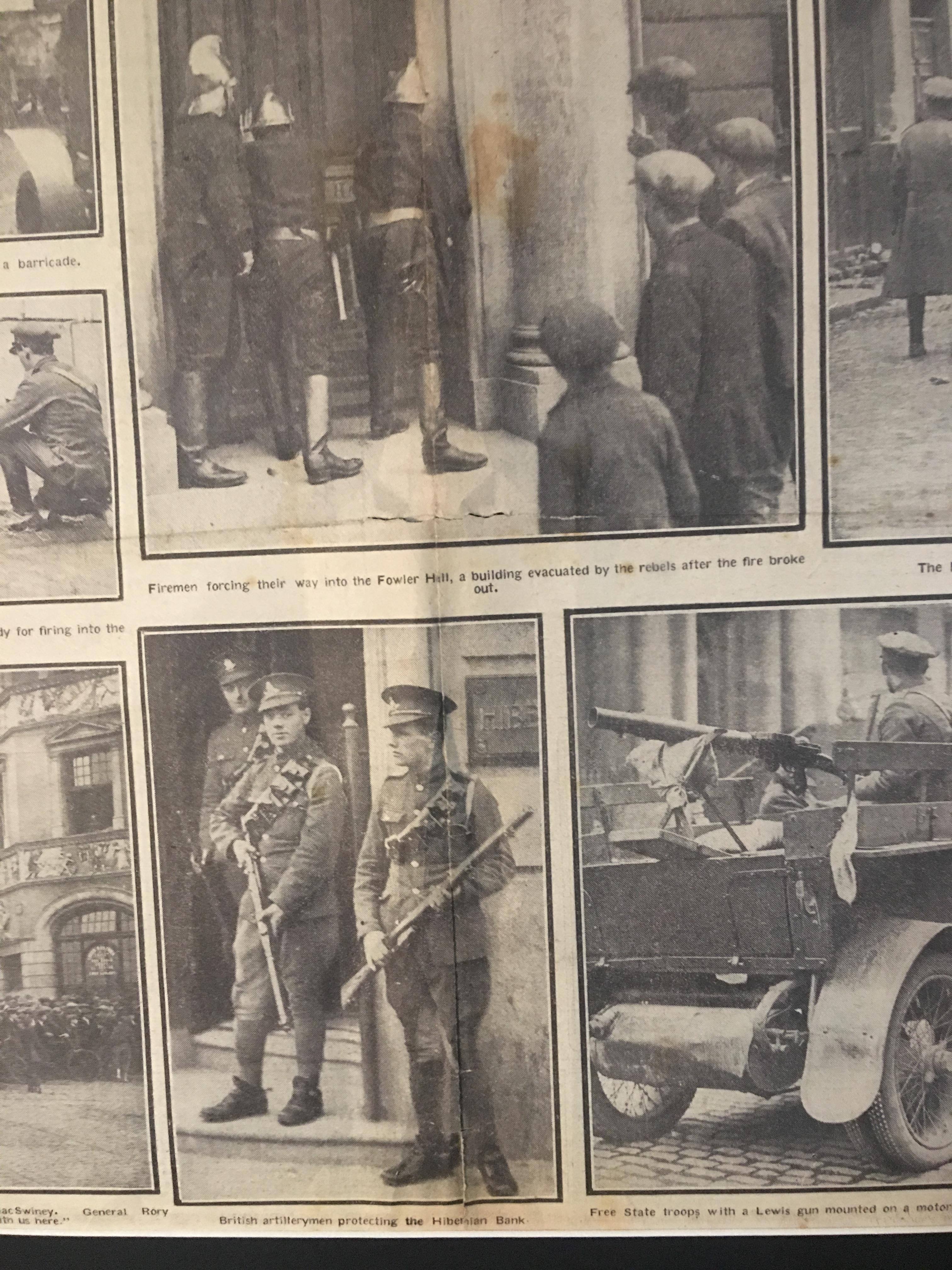 The Siege Of The Four Courts Double Page Mounted The Civil War 1921 - Image 4 of 4