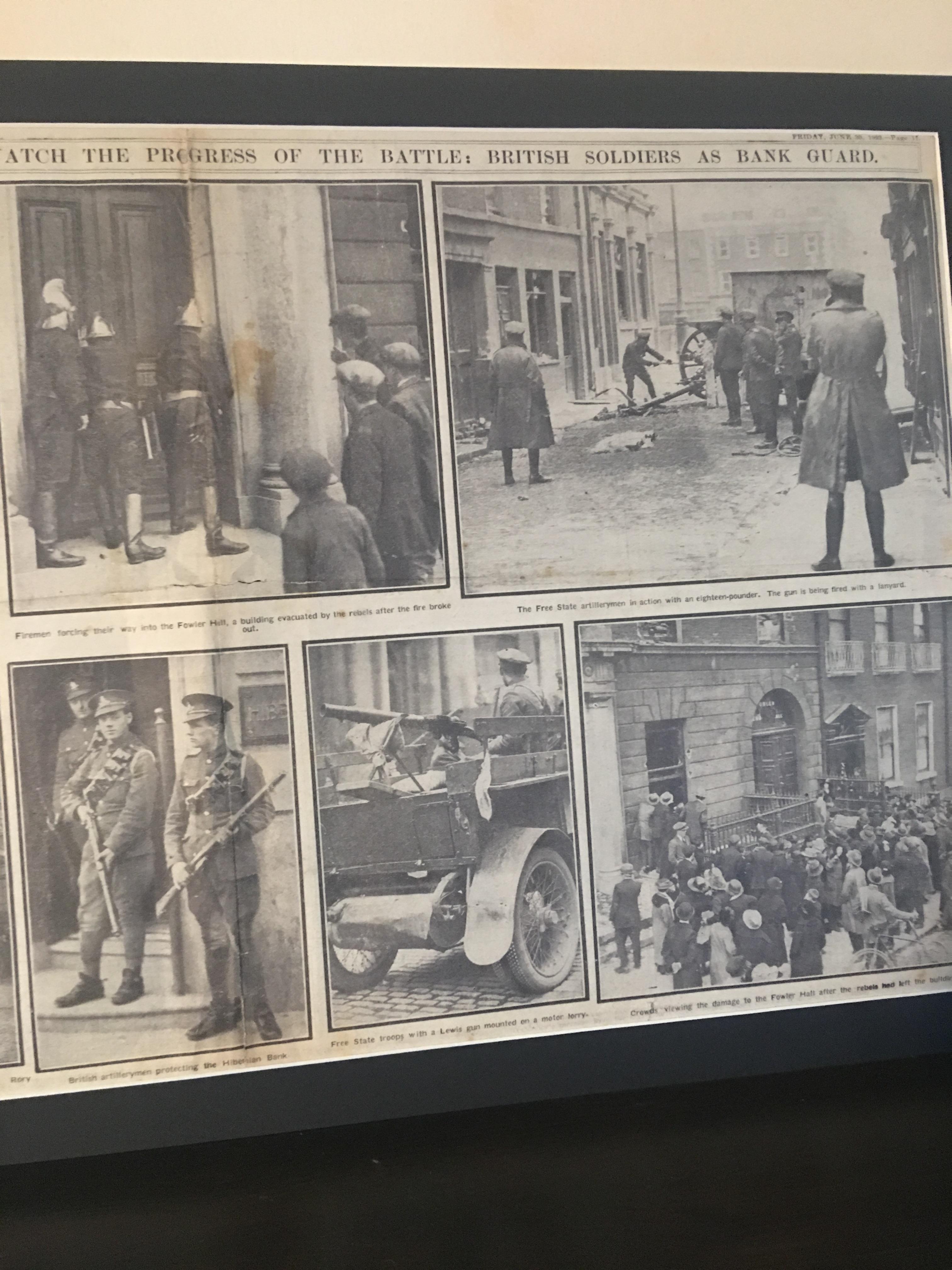 The Siege Of The Four Courts Double Page Mounted The Civil War 1921 - Image 3 of 4