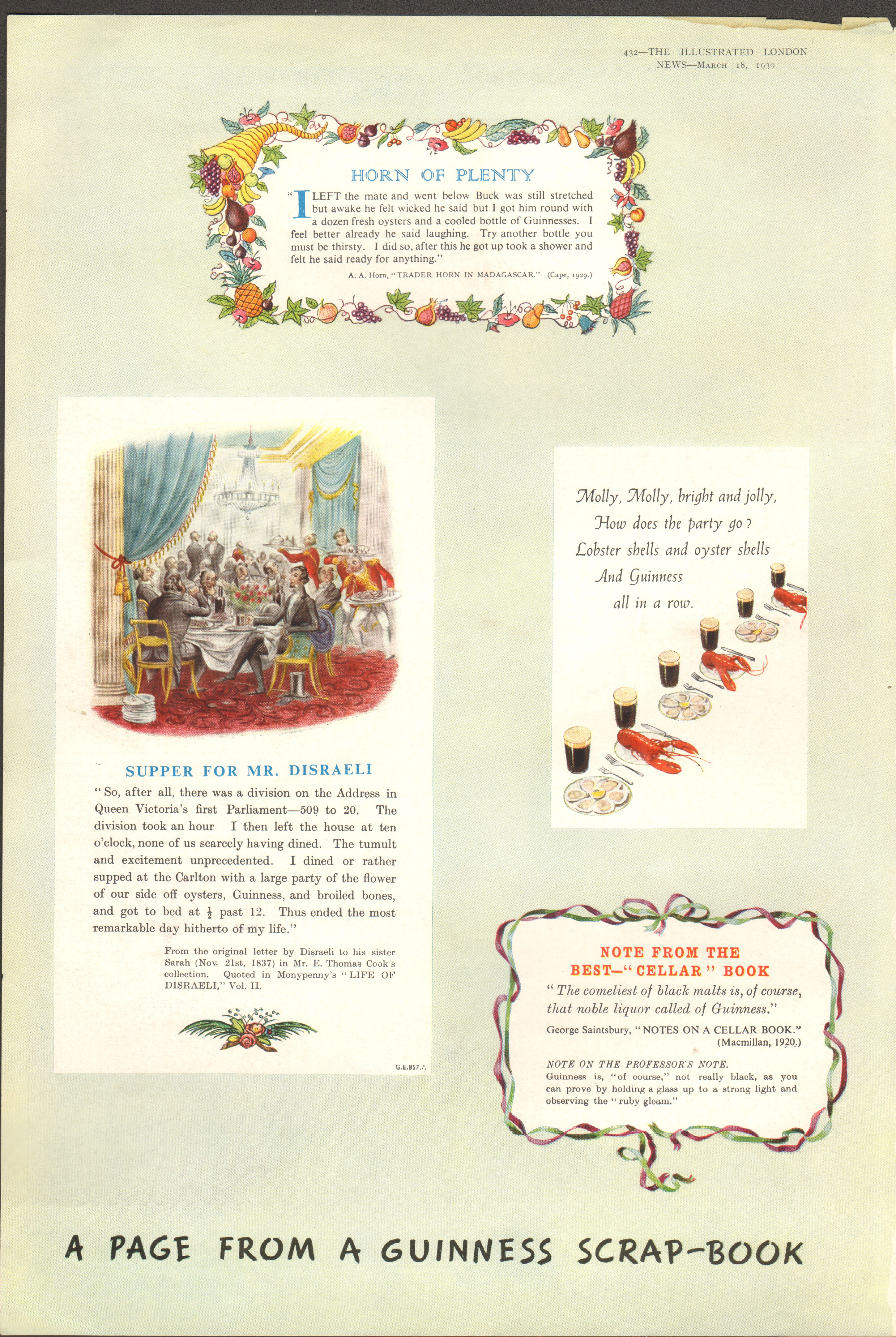 “ The Scrapbook” 1939, Guinness Code G.E. 857.A