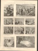 Scenes In The Life Of St Patricks Patron Saint Antique Print 1900