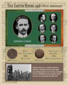 Eammon Ceannt Executed Leader Easter Rising 1916 Rare Birth & Death Montage