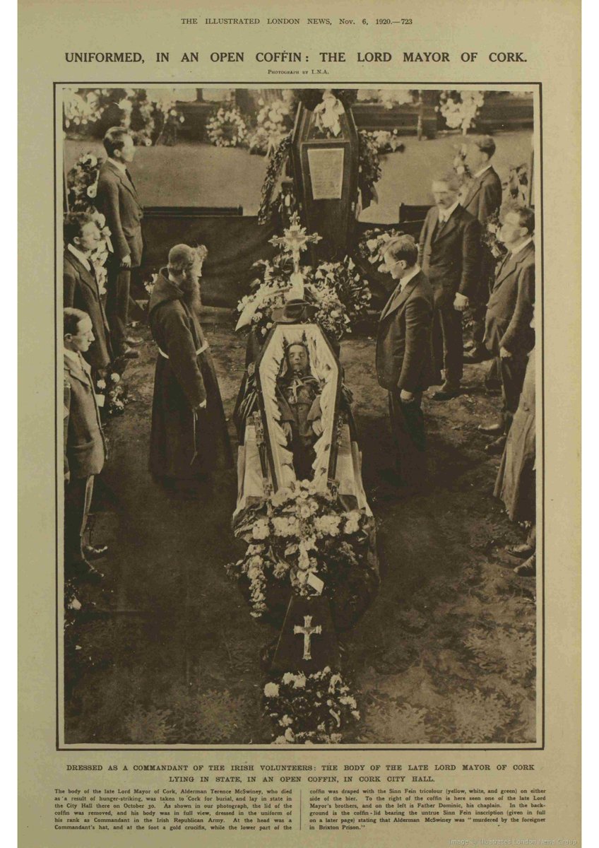 Terence McSwiney Being Laid To Rest War Of Independence Original 1920 Page