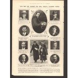 Original Page 1921 Collins, De Valera,Bruga,Griffiths, Memorabilia