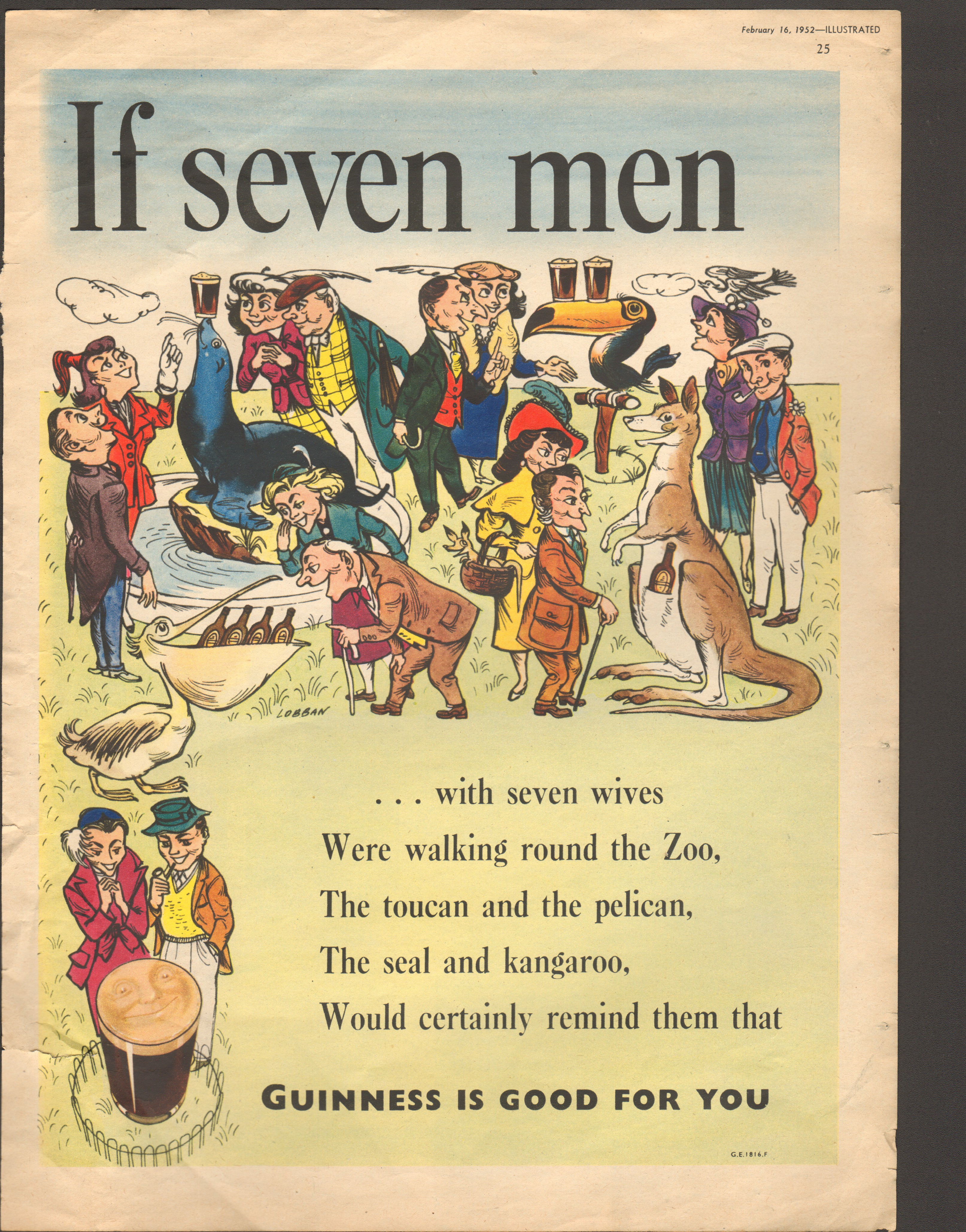 “If Seven Men” 1952, Guinness Code G.E. 1816.F