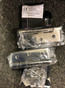 10x Eclipse Stainless Steel Ball Bearing Butt Hinge 76 X 51 Mm Internal Door - Pair Inc Screws