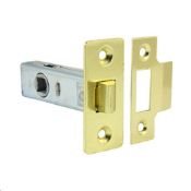 10x Tubular Mortise Latch Brass - 63mm