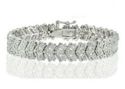 Diamond Chevron Tennis Bracelet