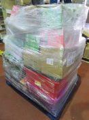 (2H) LARGE PALLET TO CONTAIN A VERY LARGE QTY OF VARIOUS FOOD, DRINK & CONFECTIONARY TO INCLUDE...