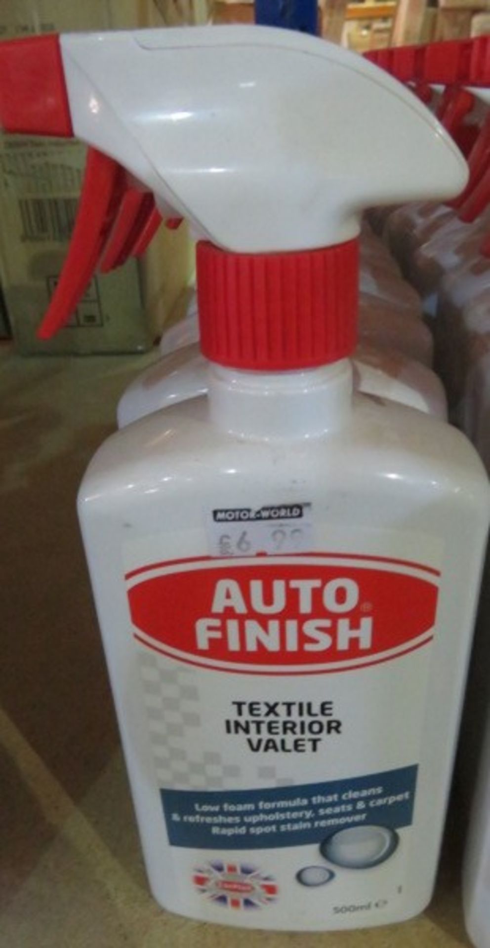 12 x Auto Finish Textile Interior Valet 500ML. UK DELIVERY AVAILABLE FROM £14 PLUS VAT - HUGE ...