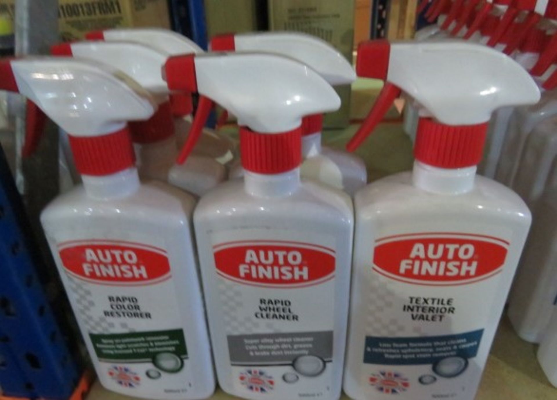 5 x items to include: 2 x Auto Finish Rapid Wheel Cleaner & 3 x Auto Finish Colour Restorer 500...