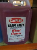 4x Carplan Trade Valet Wheel Cleaner 5L. UK DELIVERY AVAILABLE FROM £14 PLUS VAT - HUGE PROFIT...