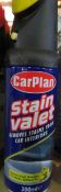 9x Carplan Stain Valet. 300ml. Removes stains from car interiors. UK DELIVERY AVAILABLE FROM £...