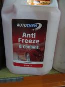 4x Autochem Anti Freeze & Coolant 5L. UK DELIVERY AVAILABLE FROM £14 PLUS VAT - HUGE PROFIT PO...