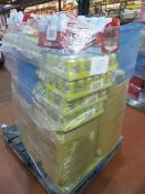 (2C) LARGE PALLET TO CONTAIN A VERY LARGE QTY OF VARIOUS FOOD, DRINK & CONFECTIONARY TO INCLUDE...