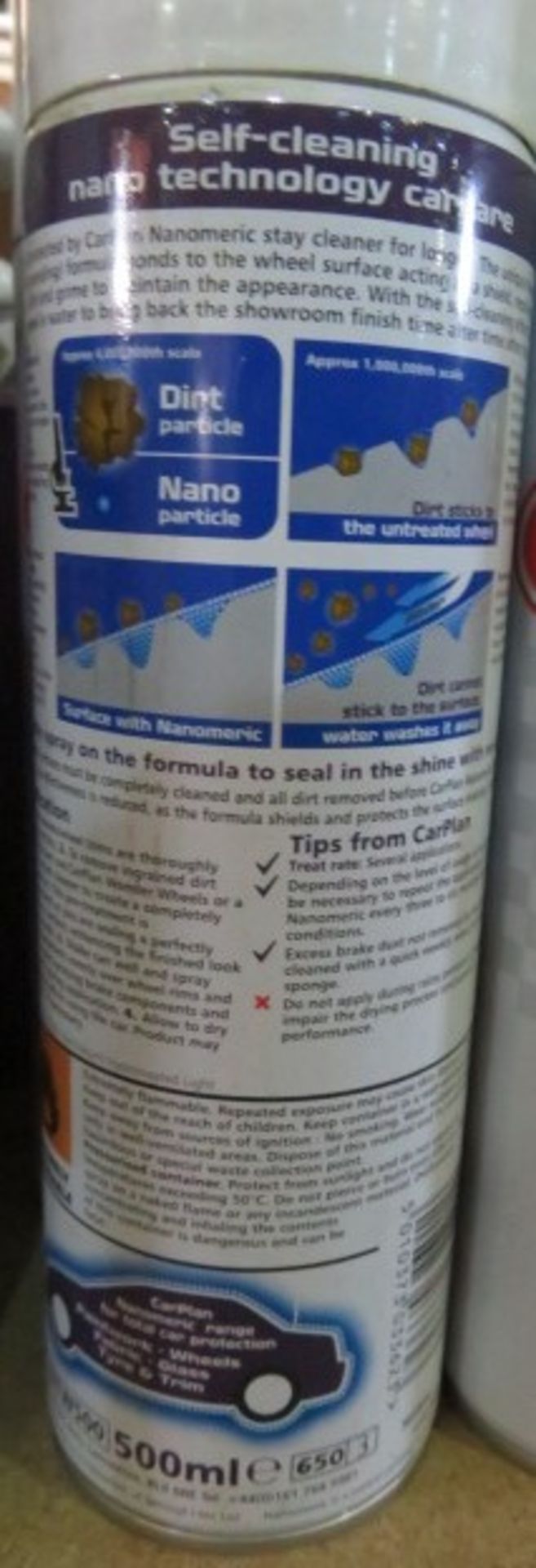 22x Carplan Nanomeric Wheel Seal & Protect. 500ml. UK DELIVERY AVAILABLE FROM £14 PLUS VAT - ... - Image 2 of 2