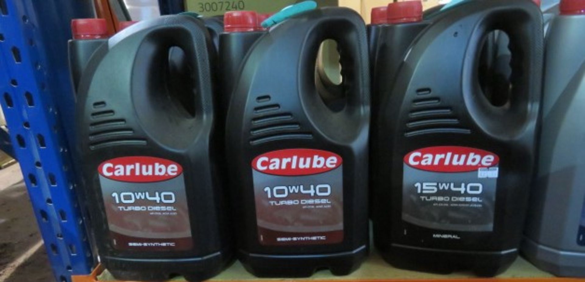 9x Items to include: 7x Carlube Turbo Diesel 10W40. 4.55L. 2X Carlube Turbo Diesel 15W40. 4.55L...