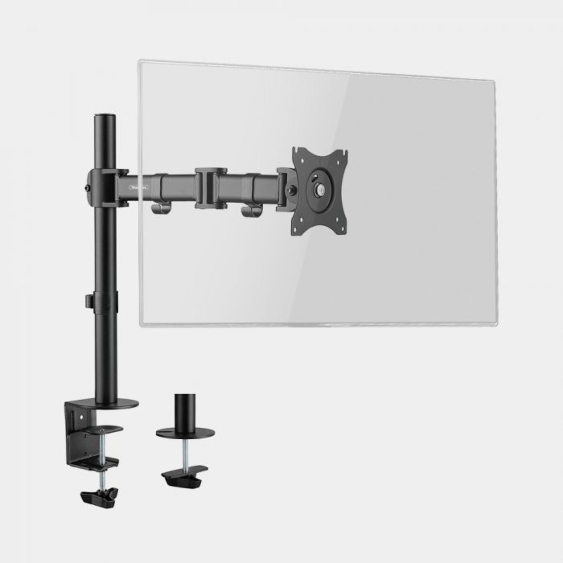 (S4) Single Monitor Mount with Clamp Equipped with 90° tilt, 180° swivel and 360° rotation ... - Image 2 of 4