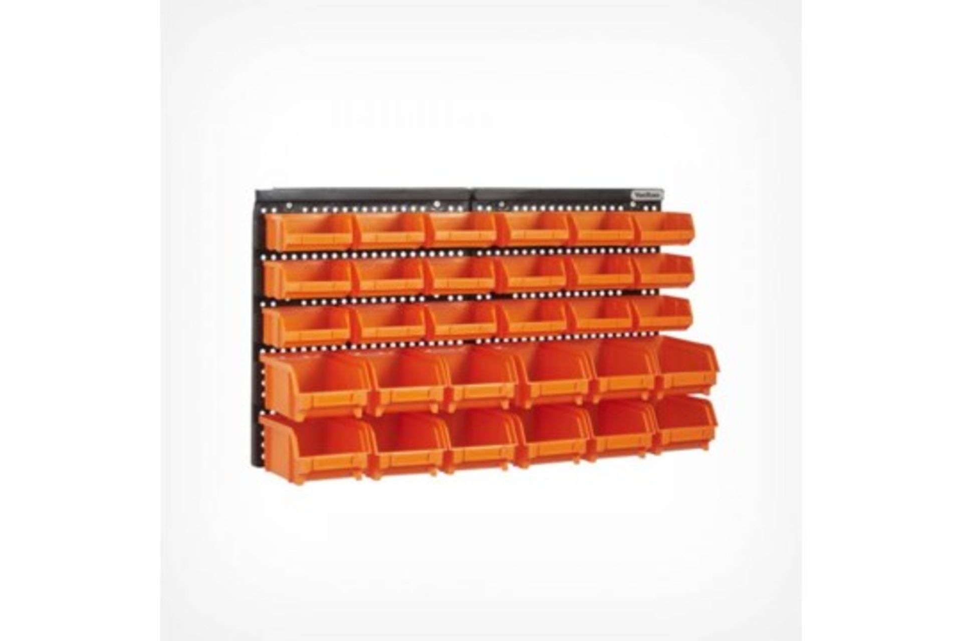 S417) 30pc Storage Bin Organiser Versatile 30 bin storage solution for workshops, garages and s... - Image 2 of 4