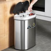 (V75) 70L Recycling Sensor Bin Advanced, hygienic and practical! LED Infrared Sensor opens the...