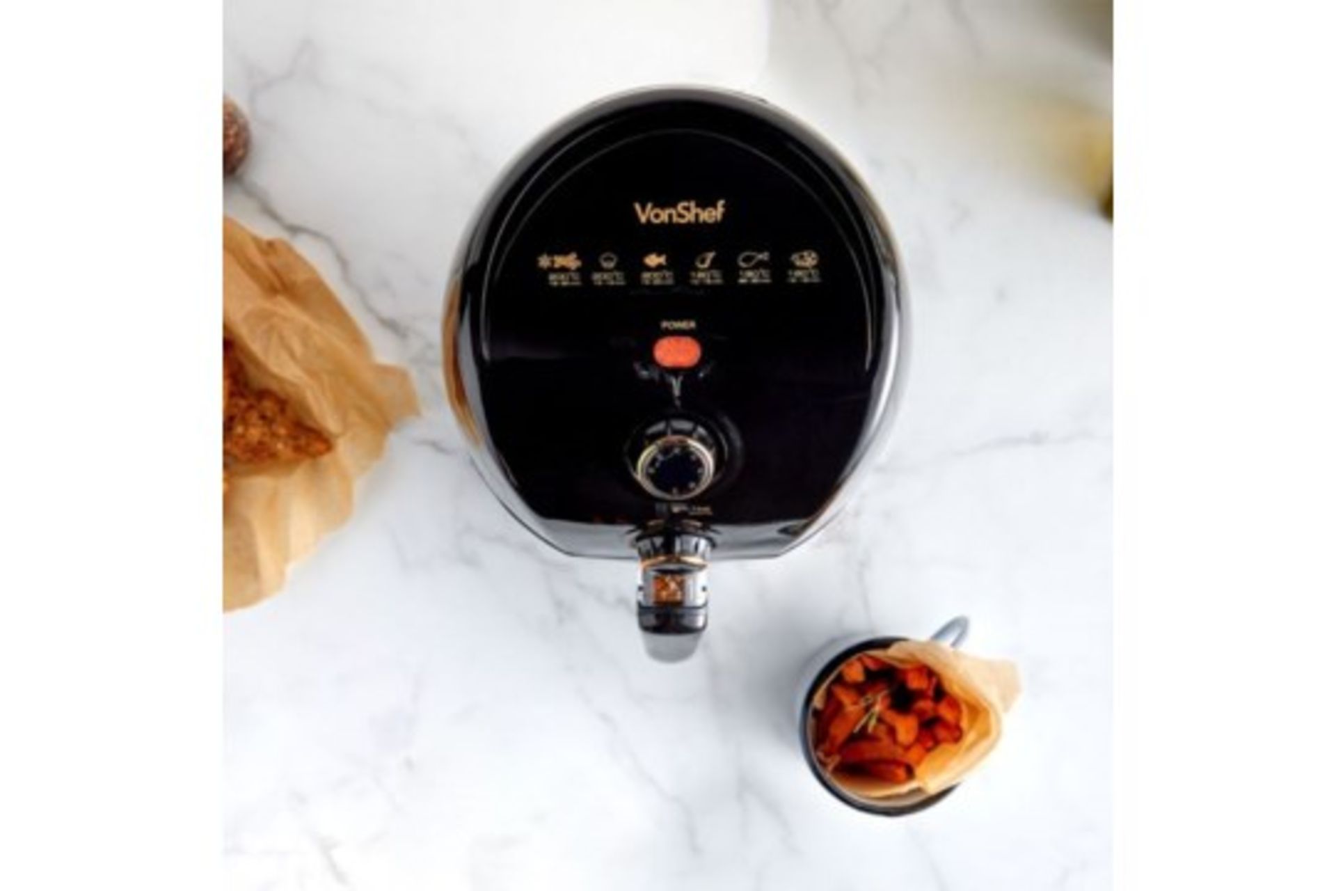 S433) 1.5L Air fryer All the taste of deep fat frying with up to 80% fewer calories. Vapour st... - Image 4 of 4